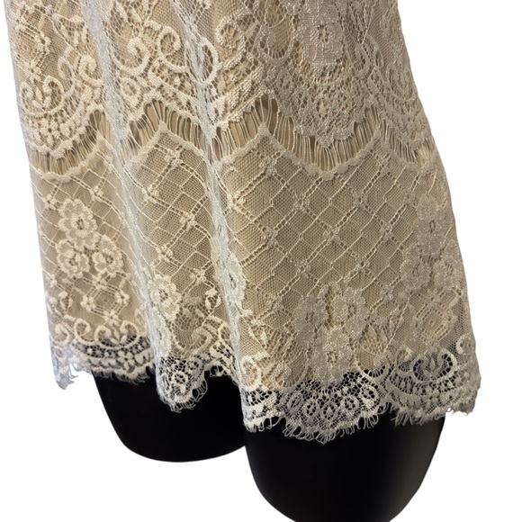 Maurices Floral Cream Nylon Lace Fairy Cami Camisole Adjustable spaghetti straps - Picture 2 of 13